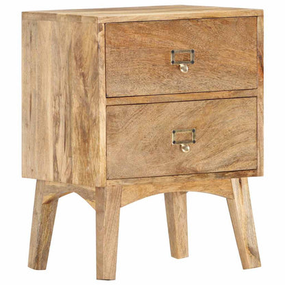 286464 vidaXL Bedside Cabinet 40x35x55 cm Solid Mango Wood
