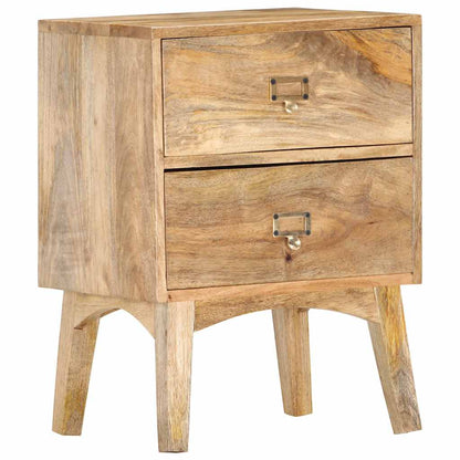 286464 vidaXL Bedside Cabinet 40x35x55 cm Solid Mango Wood