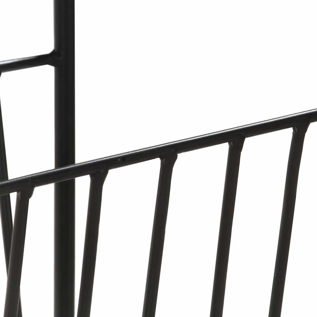 286465 vidaXL Magazine Rack 40x30x50 cm Solid Mango Wood and Steel