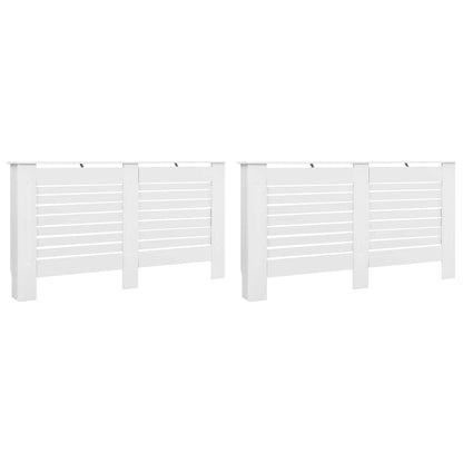 3051375 vidaXL Radiator Covers 2 pcs White 152x19x81,5 cm MDF (2x284321)