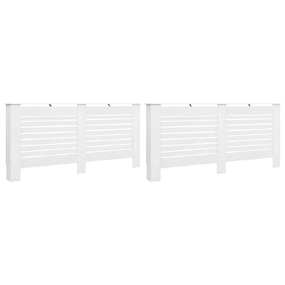Radiator Covers 2 pcs White 172x19x81.5 cm MDF