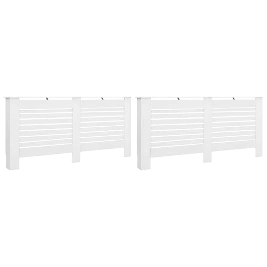 3051376 vidaXL Radiator Covers 2 pcs White 172x19x81,5 cm MDF (2x284322)