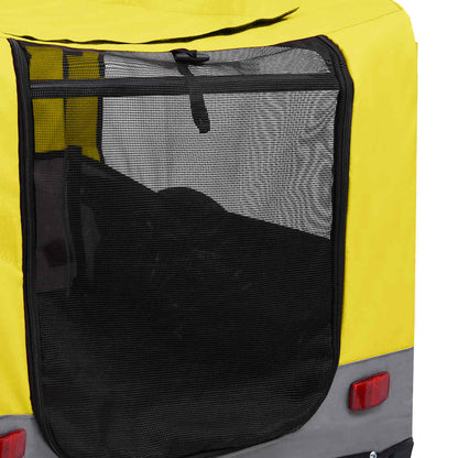 2-in-1 Pet Bike Trailer & Jogging Stroller Yellow and Grey