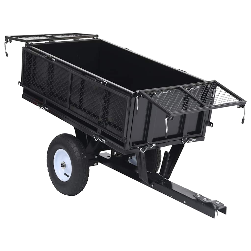 Tipping Trailer for Lawn Mower 150 kg Load - perfect for garden tasks and heavy lifting.
