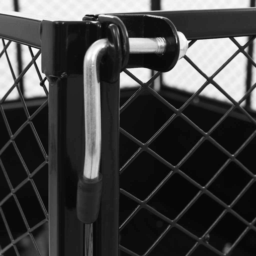 Tipping Trailer for Lawn Mower 150 kg Load - Front view highlighting the dimensions and 31 cm wheel diameter for smooth rolling.