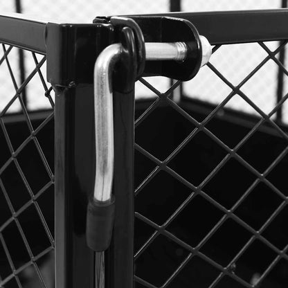 Tipping Trailer for Lawn Mower 150 kg Load - Front view highlighting the dimensions and 31 cm wheel diameter for smooth rolling.