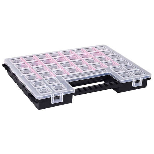 Assortment Boxes 5 pcs with Adjustable Dividers 385x283x50 mm Plastic