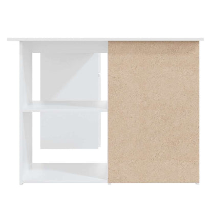 801089 vidaXL Corner Desk White 145x100x76 cm Engineered Wood