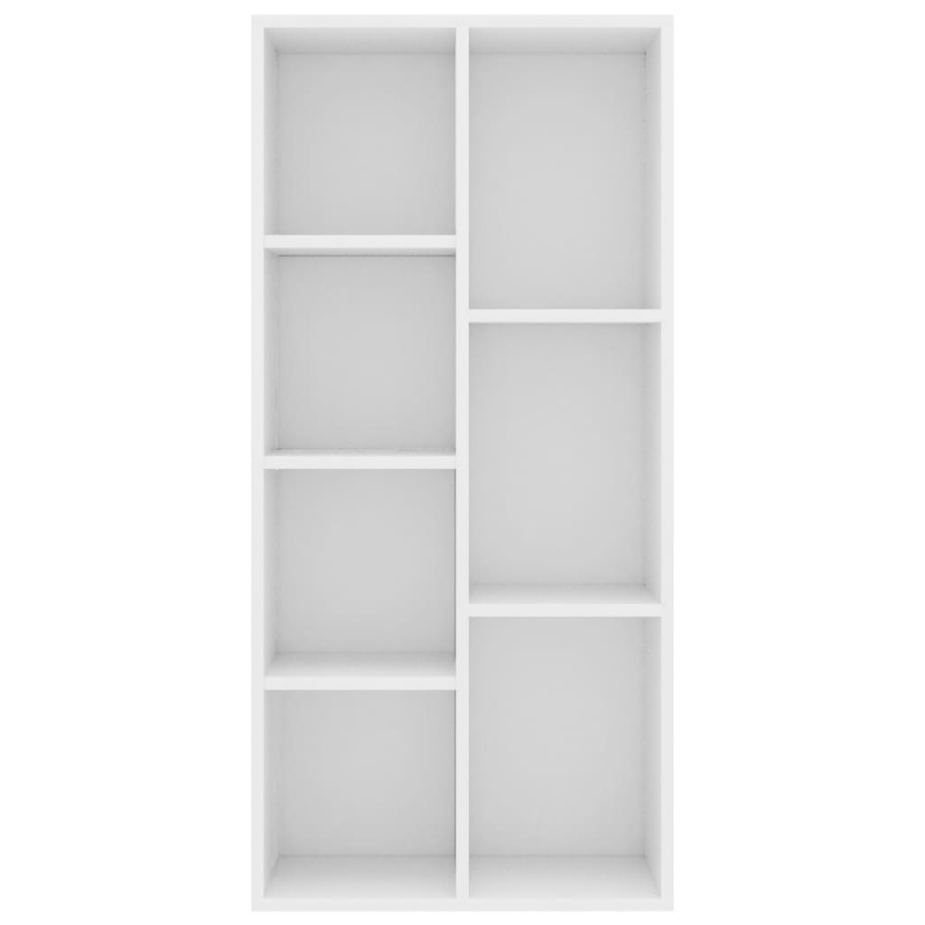 801107 vidaXL Book Cabinet White 50x25x106 cm Engineered Wood