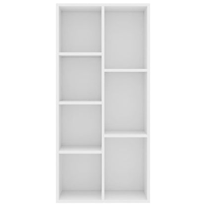 801107 vidaXL Book Cabinet White 50x25x106 cm Engineered Wood