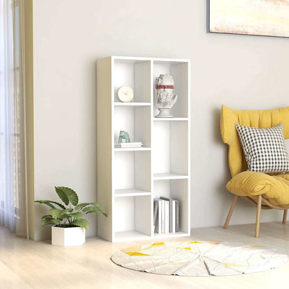 801107 vidaXL Book Cabinet White 50x25x106 cm Engineered Wood