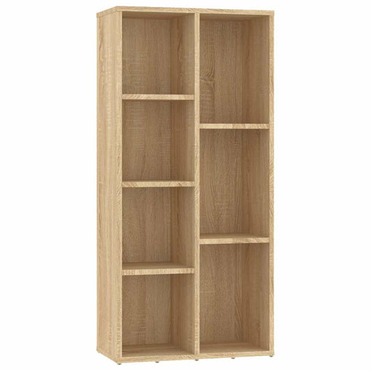801110 vidaXL Book Cabinet Sonoma Oak 50x25x106 cm Engineered Wood