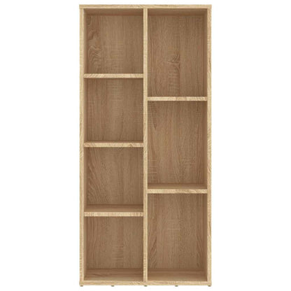 801110 vidaXL Book Cabinet Sonoma Oak 50x25x106 cm Engineered Wood