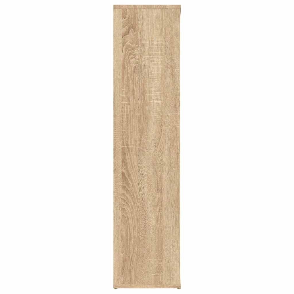801110 vidaXL Book Cabinet Sonoma Oak 50x25x106 cm Engineered Wood
