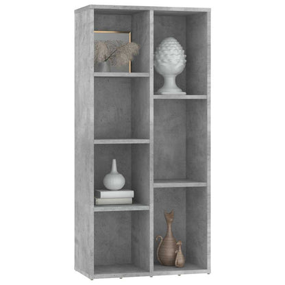 801111 vidaXL Book Cabinet Concrete Grey 50x25x106 cm Engineered Wood