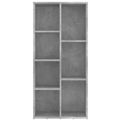 801111 vidaXL Book Cabinet Concrete Grey 50x25x106 cm Engineered Wood