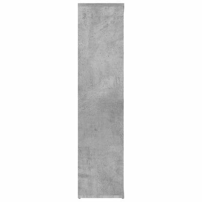 801111 vidaXL Book Cabinet Concrete Grey 50x25x106 cm Engineered Wood