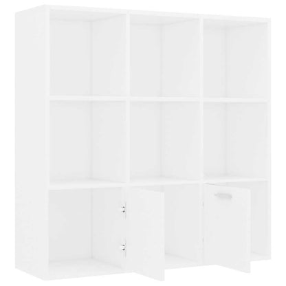 801116 vidaXL Book Cabinet White 98x30x98 cm Engineered Wood