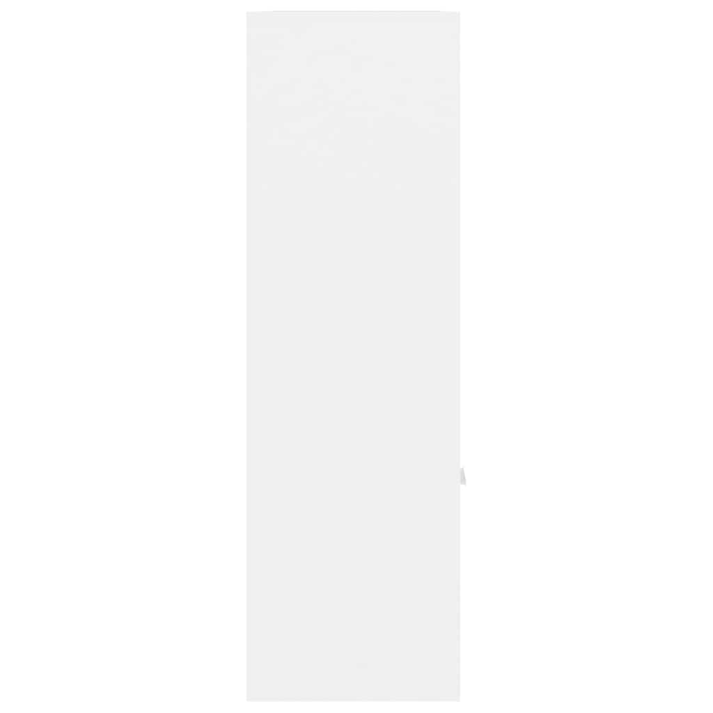 801116 vidaXL Book Cabinet White 98x30x98 cm Engineered Wood