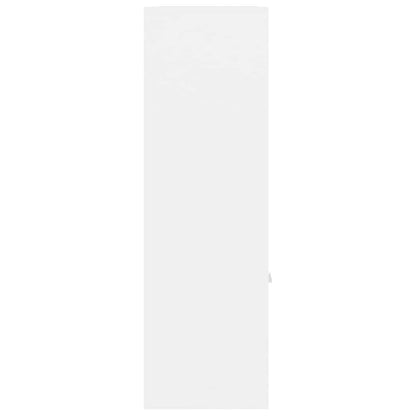 801116 vidaXL Book Cabinet White 98x30x98 cm Engineered Wood