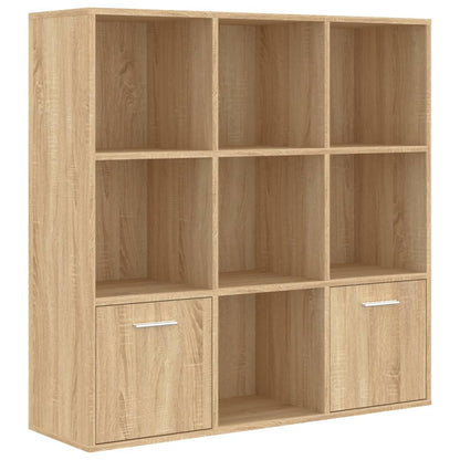 Cabinet | Sonoma oak | Engineered wood | Medium | Bookshelf | Rectangular