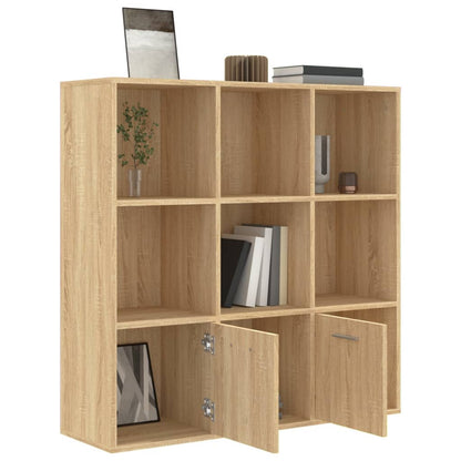 Cabinet | Sonoma oak | Engineered wood | Medium | Bookshelf | Rectangular