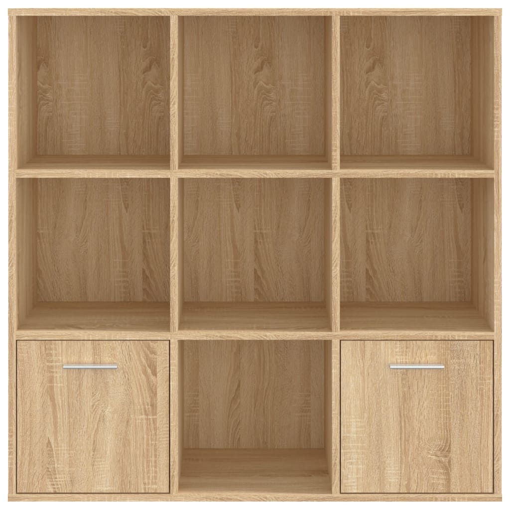 Cabinet | Sonoma oak | Engineered wood | Medium | Bookshelf | Rectangular
