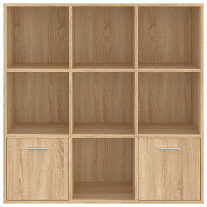 Cabinet | Sonoma oak | Engineered wood | Medium | Bookshelf | Rectangular