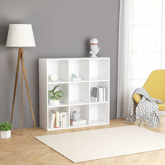 801125 vidaXL Book Cabinet White 98x29x97,5 cm Engineered Wood