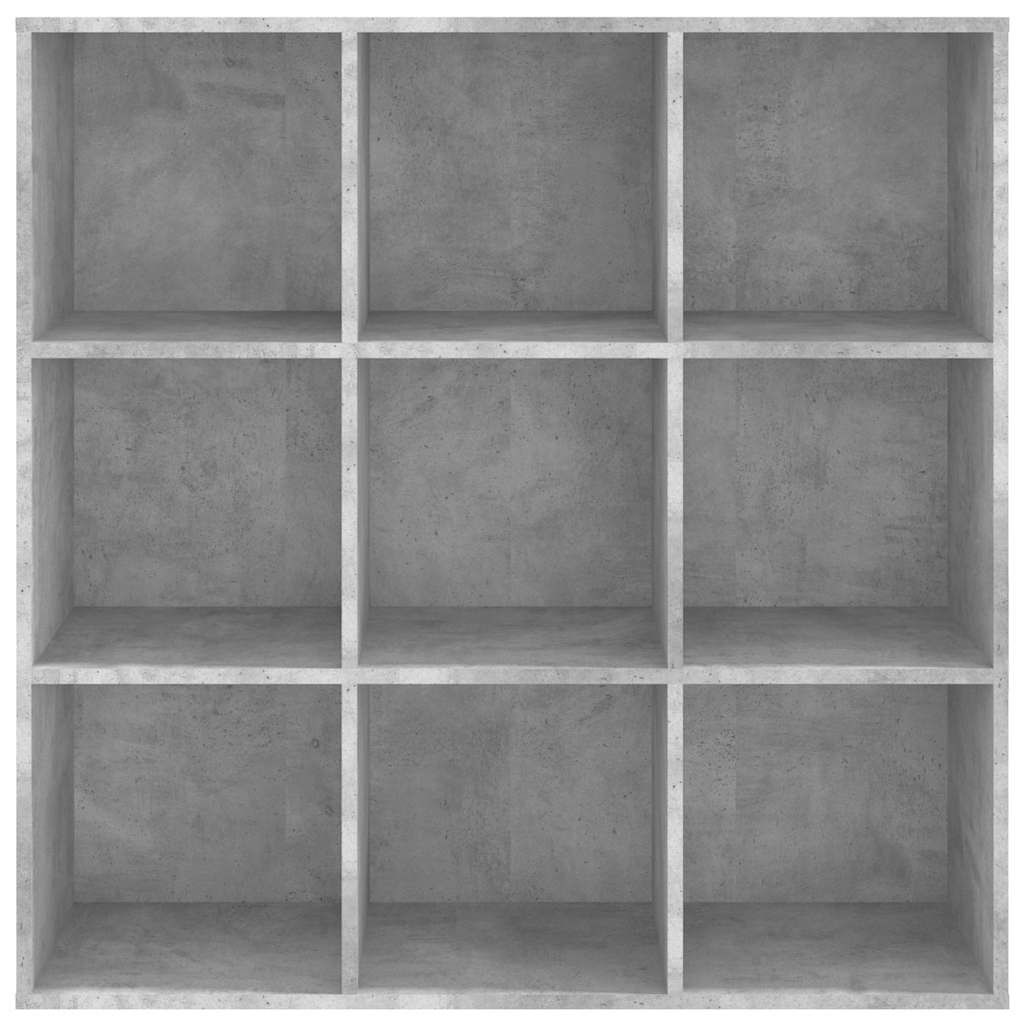 801129 vidaXL Book Cabinet Concrete Grey 98x29x97,5 cm Engineered Wood