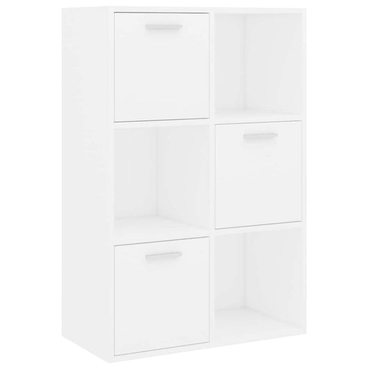 801134 vidaXL Storage Cabinet White 60x29,5x90 cm Engineered Wood