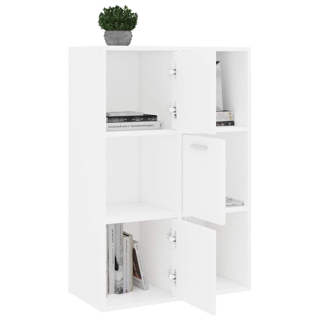 801134 vidaXL Storage Cabinet White 60x29,5x90 cm Engineered Wood