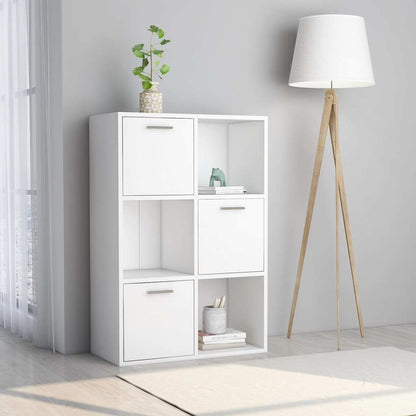 801134 vidaXL Storage Cabinet White 60x29,5x90 cm Engineered Wood
