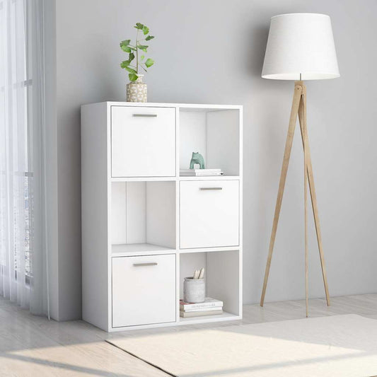 801134 vidaXL Storage Cabinet White 60x29,5x90 cm Engineered Wood