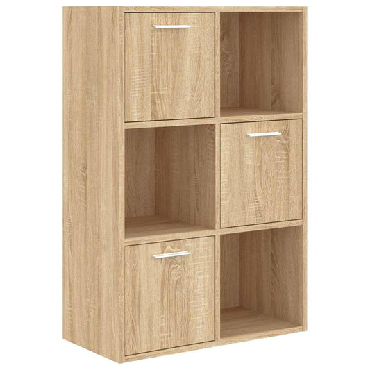 801137 vidaXL Storage Cabinet Sonoma Oak 60x29,5x90 cm Engineered Wood