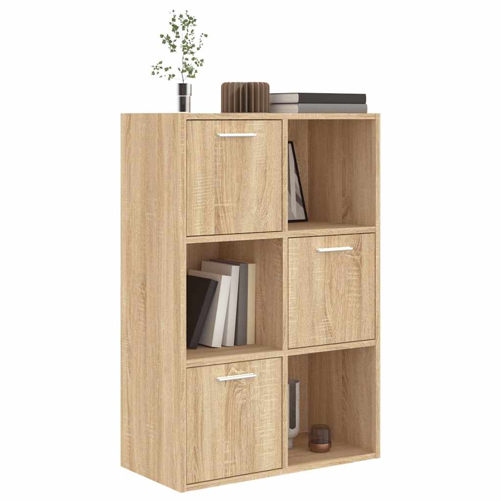 801137 vidaXL Storage Cabinet Sonoma Oak 60x29,5x90 cm Engineered Wood