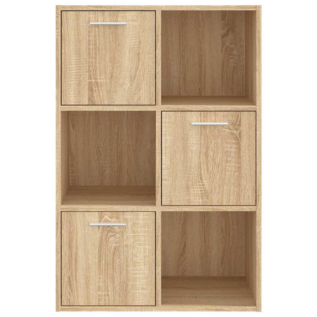 801137 vidaXL Storage Cabinet Sonoma Oak 60x29,5x90 cm Engineered Wood