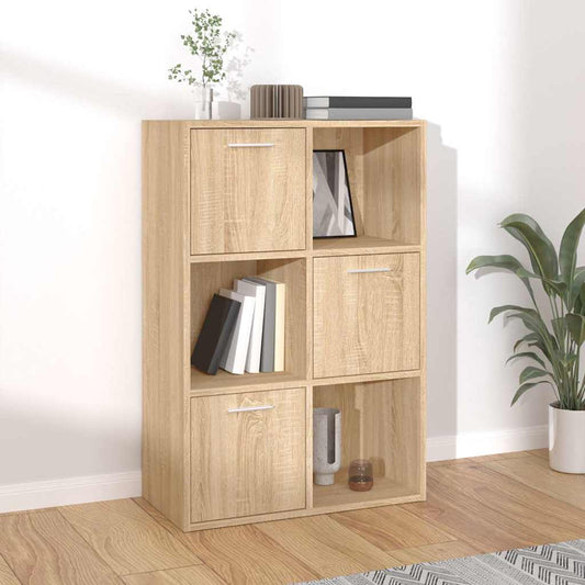 801137 vidaXL Storage Cabinet Sonoma Oak 60x29,5x90 cm Engineered Wood