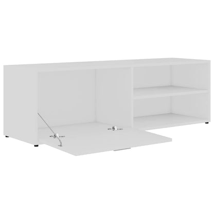 801152 vidaXL TV Cabinet White 120x34x37 cm Engineered Wood