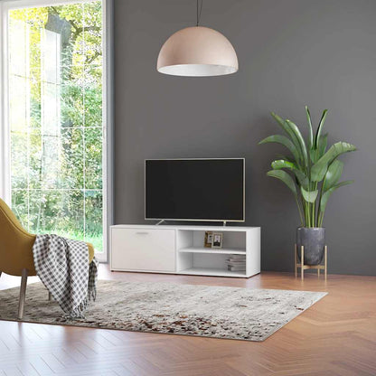 801152 vidaXL TV Cabinet White 120x34x37 cm Engineered Wood