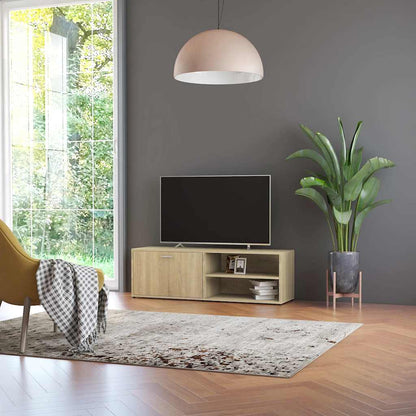 801155 vidaXL TV Cabinet Sonoma Oak 120x34x37 cm Engineered Wood