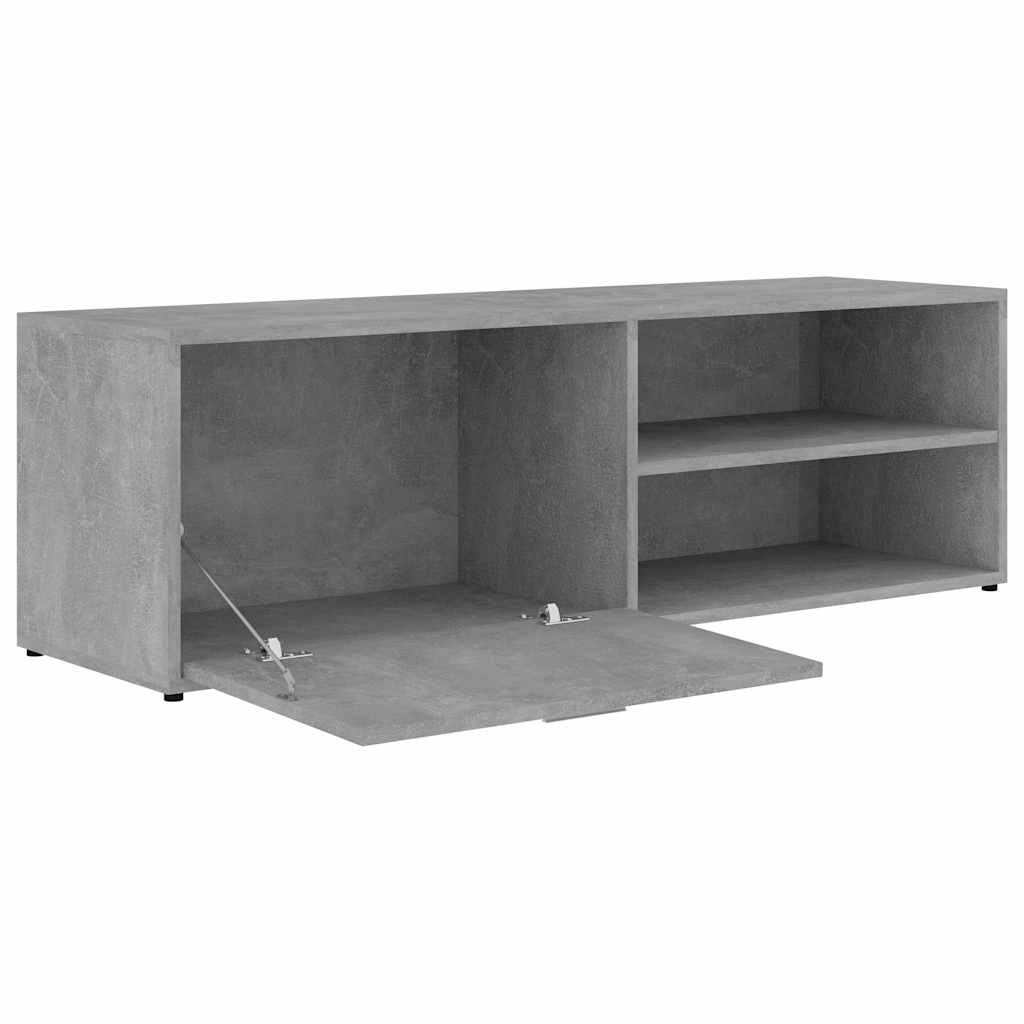801156 vidaXL TV Cabinet Concrete Grey 120x34x37 cm Engineered Wood
