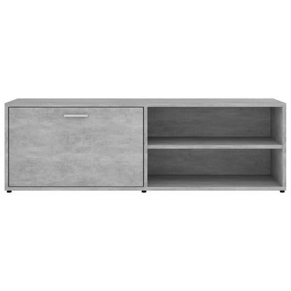 801156 vidaXL TV Cabinet Concrete Grey 120x34x37 cm Engineered Wood