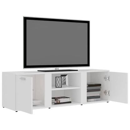 801161 vidaXL TV Cabinet White 120x34x37 cm Engineered Wood