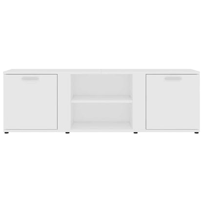 801161 vidaXL TV Cabinet White 120x34x37 cm Engineered Wood