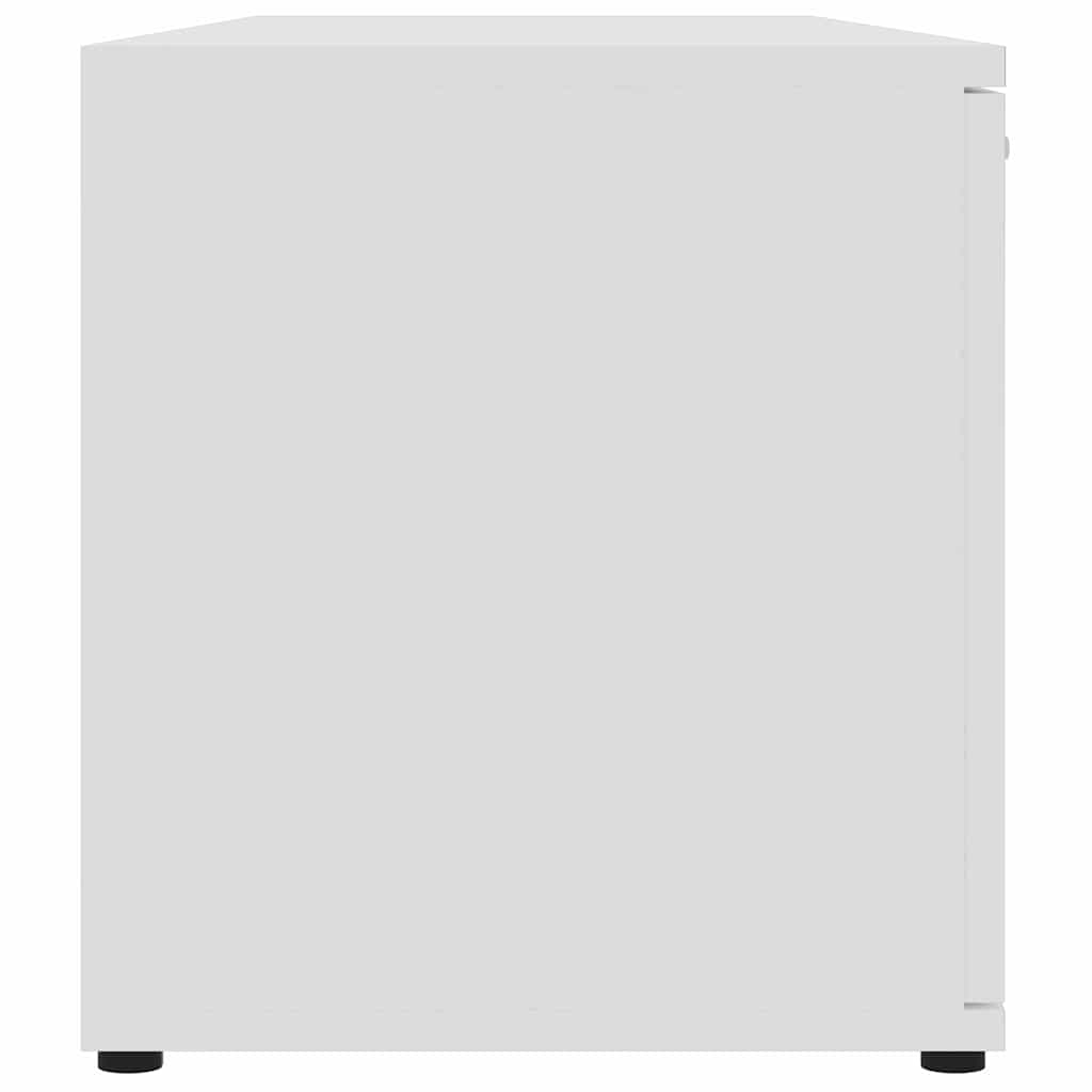 801161 vidaXL TV Cabinet White 120x34x37 cm Engineered Wood