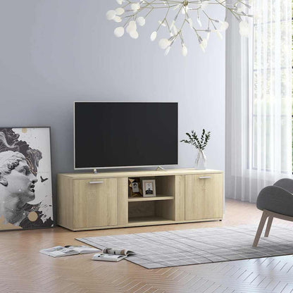 801164 vidaXL TV Cabinet Sonoma Oak 120x34x37 cm Engineered Wood