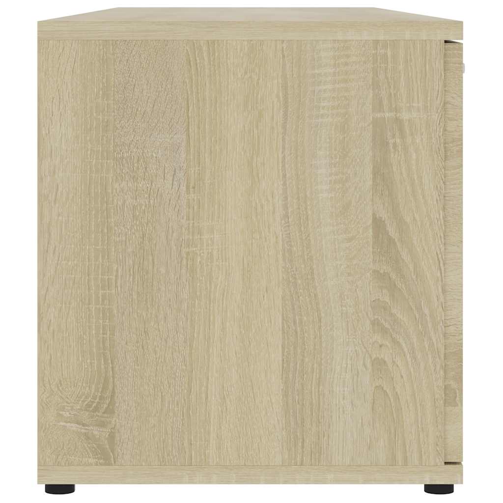 801164 vidaXL TV Cabinet Sonoma Oak 120x34x37 cm Engineered Wood