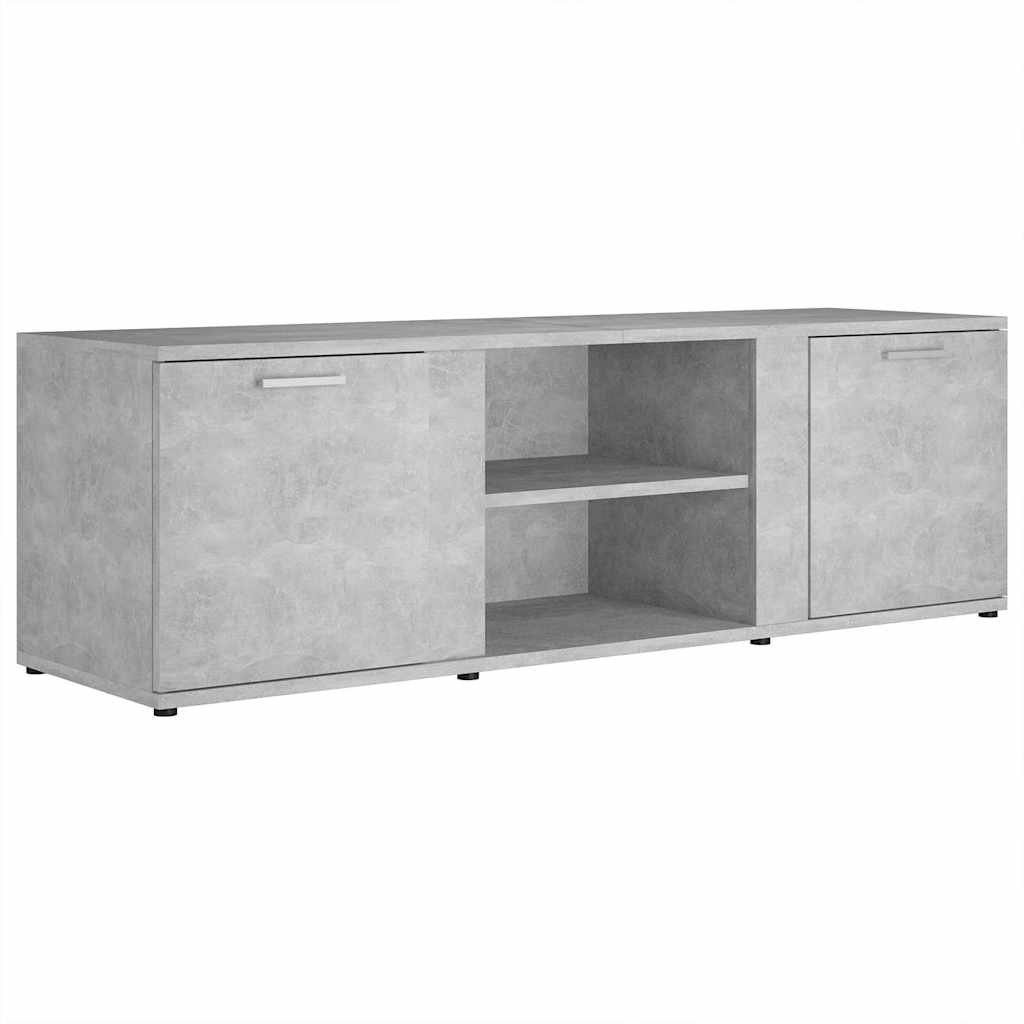 801165 vidaXL TV Cabinet Concrete Grey 120x34x37 cm Engineered Wood