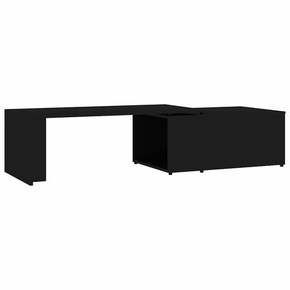 801338 vidaXL Coffee Table Black 150x50x35 cm Engineered Wood